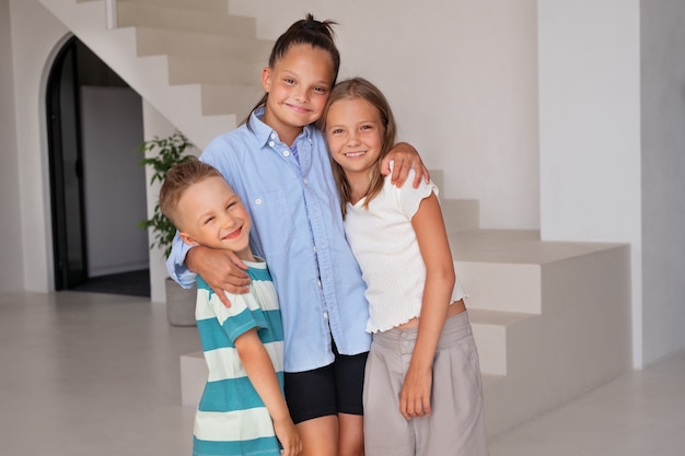 Kids playing around in calm and cosy spaces