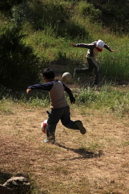 kids playing ball