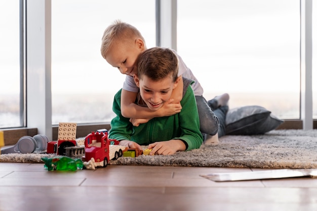 Kids playing in their room