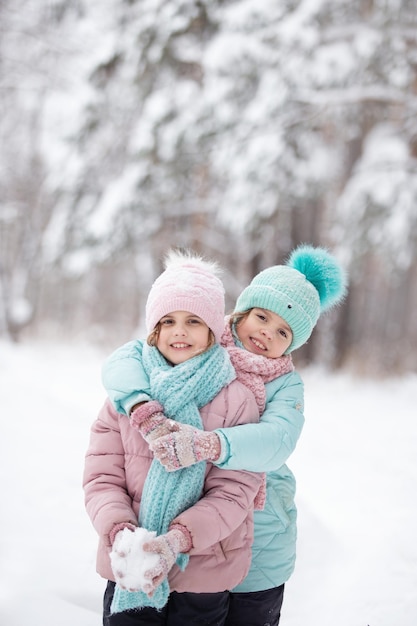 Foto bambini in inverno