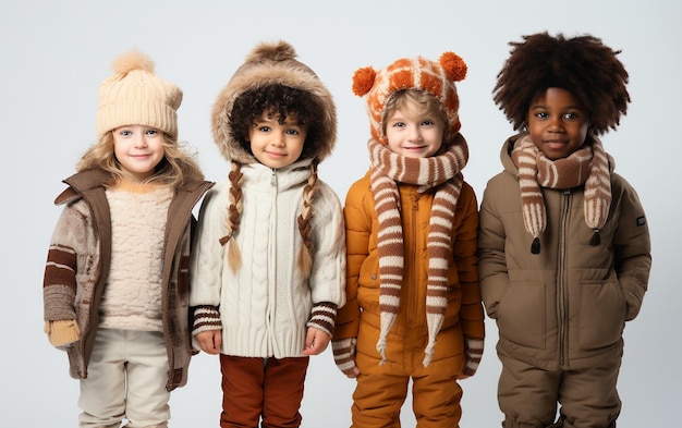 Kids39 Winter Fashion Latest Trends isolated on a transparent background