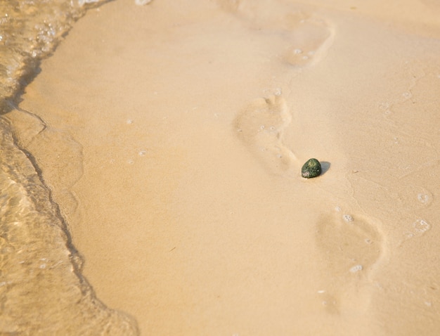 Kiezel op een strand achtergrond