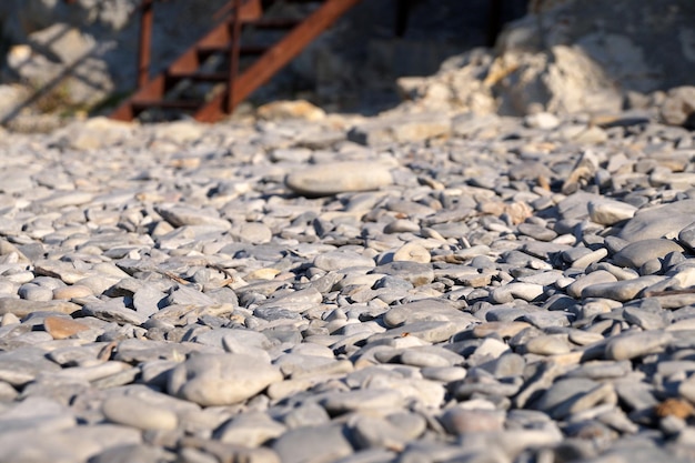 Kiezels aan de kust van de Zwarte Zee