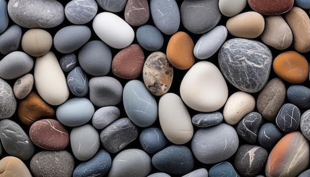 kiezelstenen op het strand kleine stenen