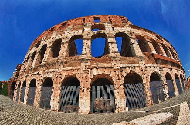 Kijk op Colosseum colosseum in Rome, Italië