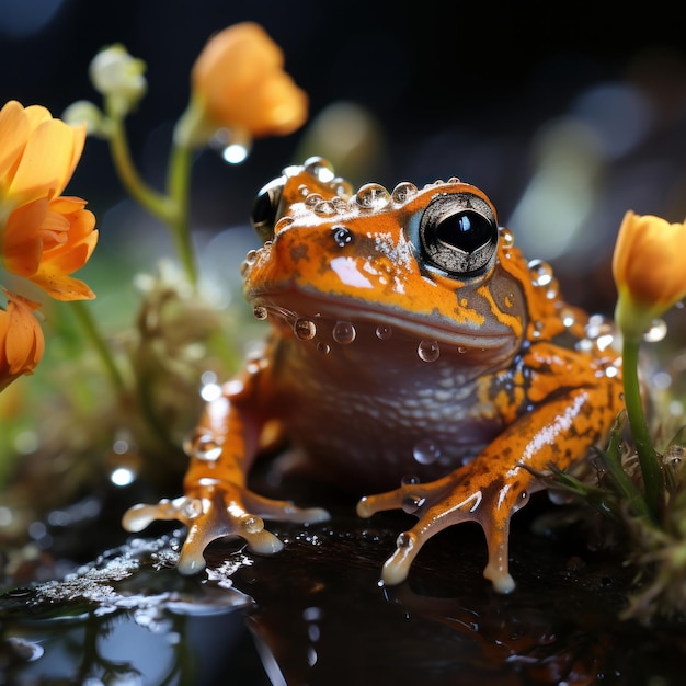 kikker in de natuur