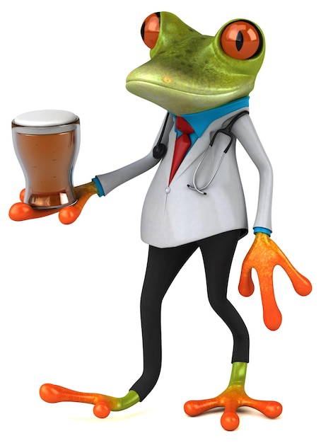 Kikkerdokter 3D Illustratie