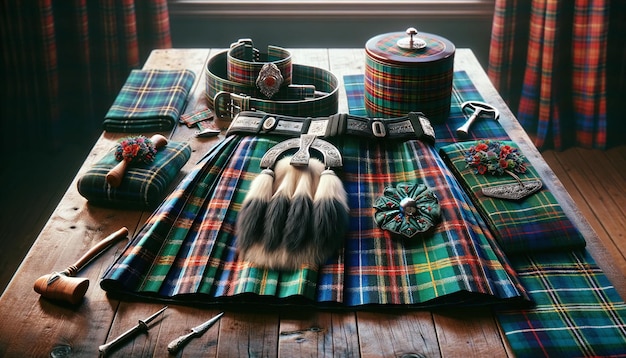 Photo kilt sporran amp sgiandubh symbols of scottish heritage scotish grooms essesntials