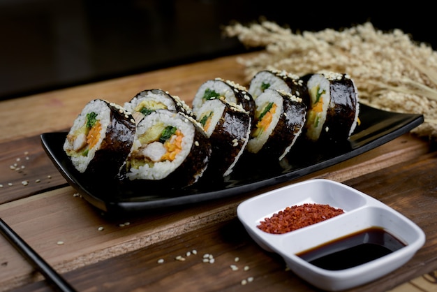 Kimbab korean sushi food