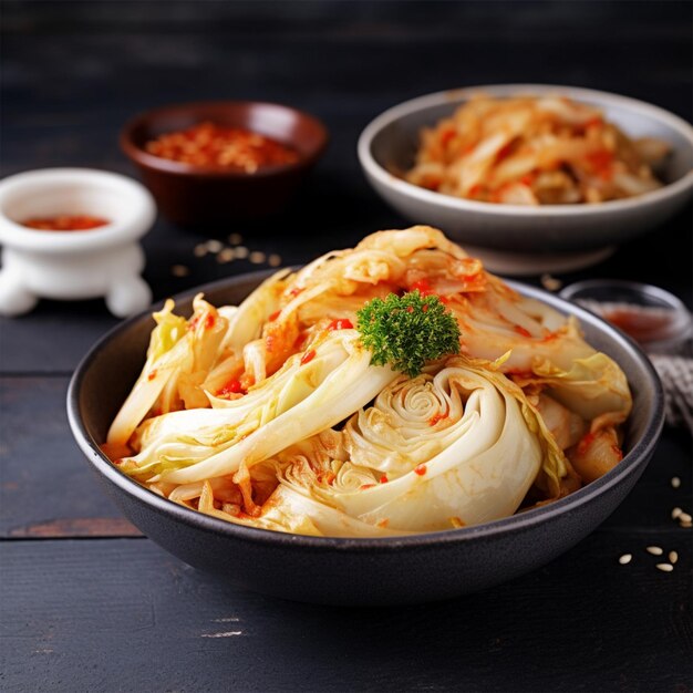 Kimchi Cabbage In A Bowl