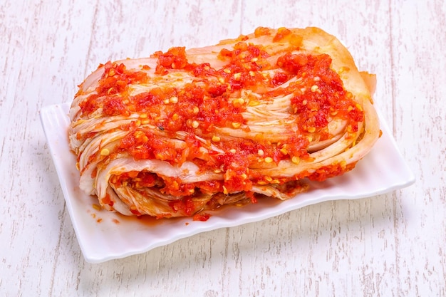 Kimchi fermented cabbage