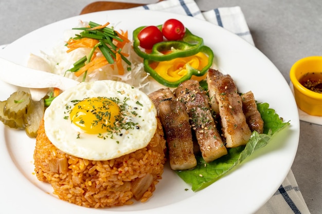 kimchi fried rice steak toshisal steak fried rice pork belly vienna kimchi fried rice carbonara webfoot octopus fried shrimp fried shrimp