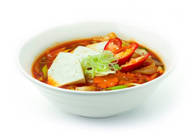 Kimchi Jjigae (Kimchi Stew Soup with Tofu)