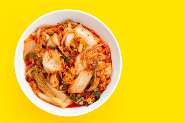 매운 발효 야채의 김치 한국 요리