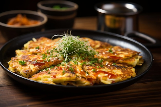 Kimchi Pancake Kimchijeon Korean Food