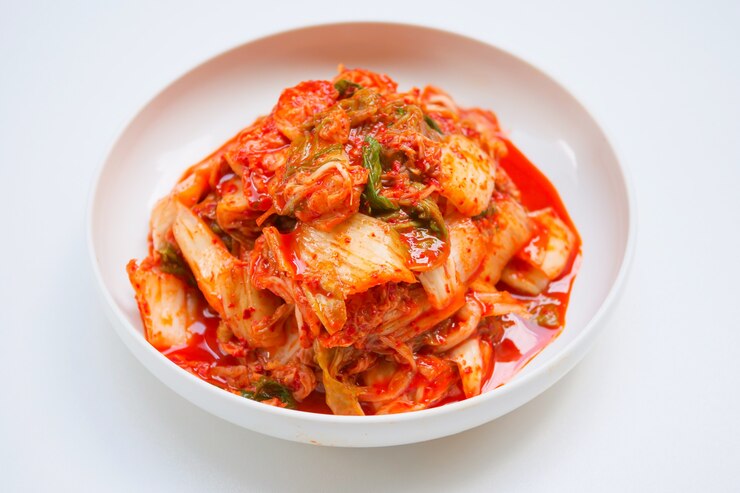 Photo kimchi, salted pickled korean style