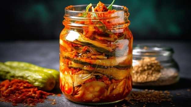 The kimchi that a Korean pickle is delicious