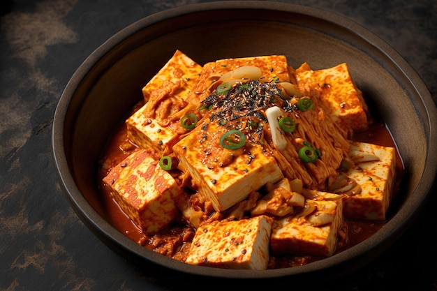 Kimchi tofu picture a dish from Korea