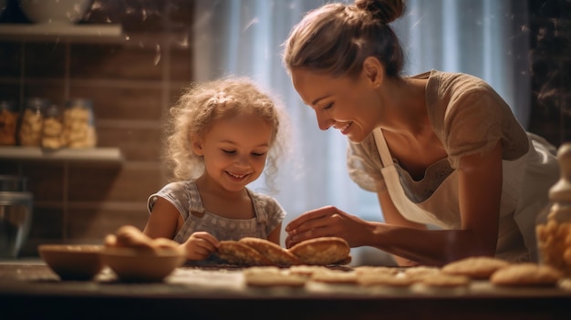 kind bakken kinderen koken familie recepten vakantie bakker bakken avontuur schattige bakker moeder bereiden