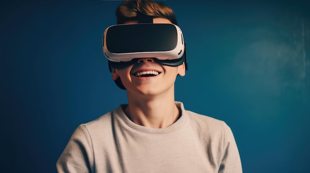 Kind in VR-bril Illustratie AI Generatief