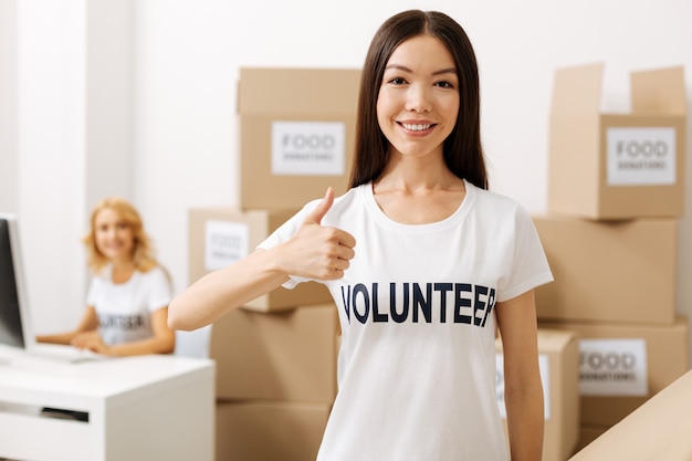 Kind people working for food donation campaigns