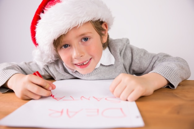 Kind schrijven brief aan santa