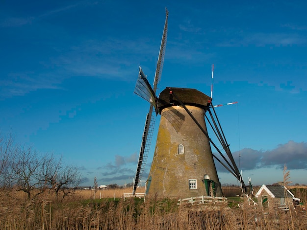 Photo kinderdijk in the netherlands