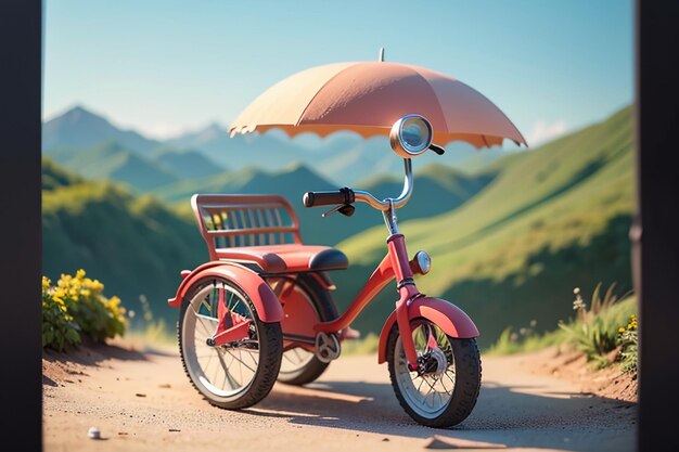 Foto kinderen driewieler speelgoed fiets behang achtergrond jeugd happy time fotografie werken