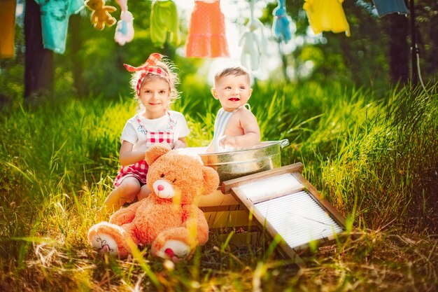 Kinderen hebben plezier samen