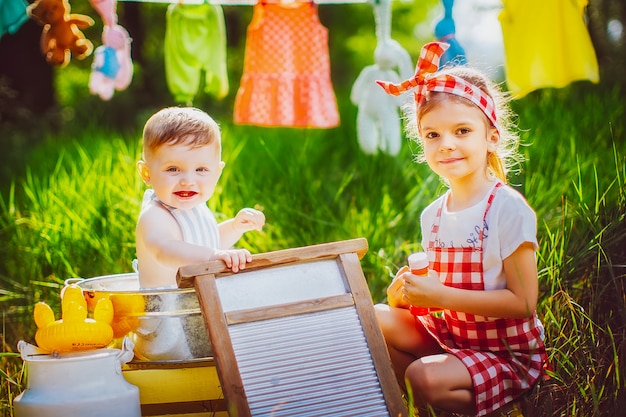 Kinderen hebben samen plezier