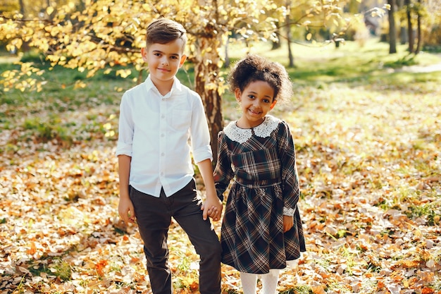 kinderen in een park