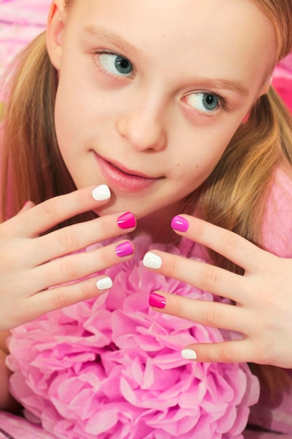 Kinderen is manicure