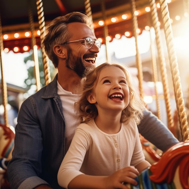 kinderen spelen samen en lachen in de natuur Generatieve ai