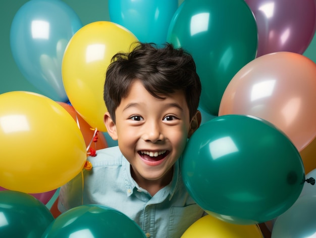 Kinderen vieren het leven de eenvoudigste genoegens