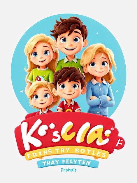 Foto kinderen vrienden icoon logo