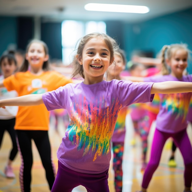 Kinderen zijn dol op sporten Een actieve levensstijl is de sleutel tot gezondheid Een gezonde levensstijl vanaf jonge leeftijd een actief kind Lichamelijke activiteit oefent een sterk lichaam