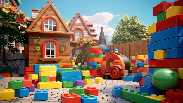 유치원 빌딩 블록 및 건설 놀이