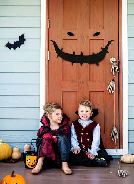 Kindertjes trick or treat