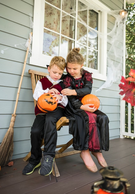 Kindertjes trick or treat