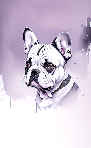 Kindhearted a domestic canine pet dog in mammal sketch drawing with animal themes