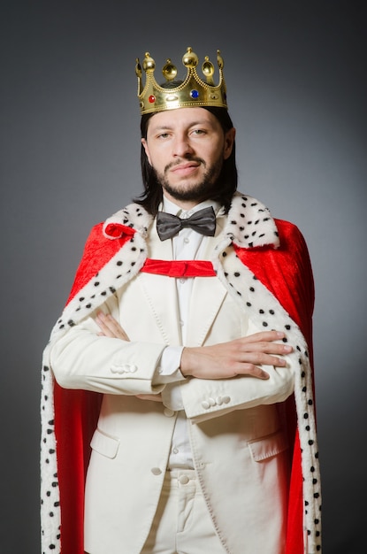 King businessman in royal business concept