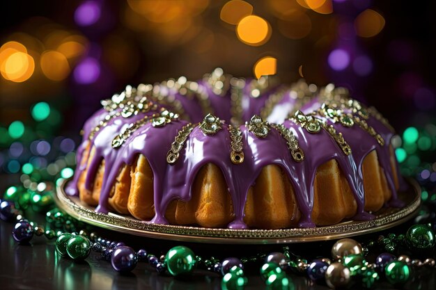 Foto king cake monkey breadmardi gras cibo