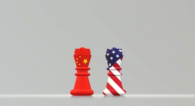 Photo king chess china vs king chess america