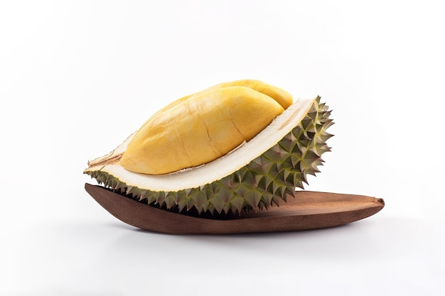 King of fruit Durian isolated on white background