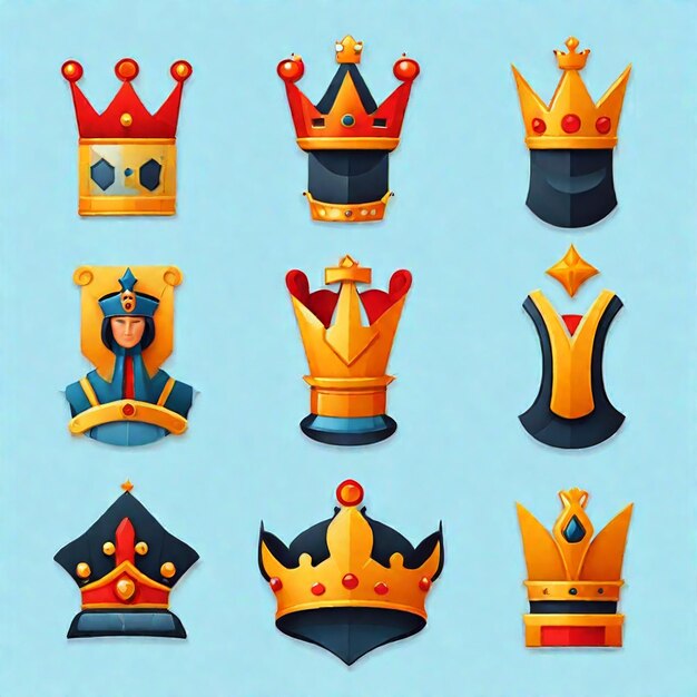 King icon set