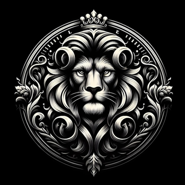 Photo king lion logo