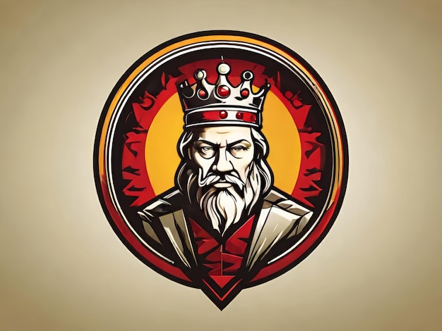Foto vettore del logo di king