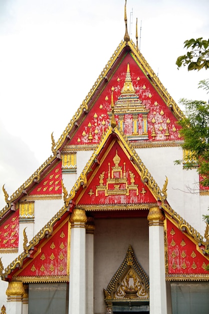 King Palace Wat mongkolpraphitara in Ayutthaya Thailand