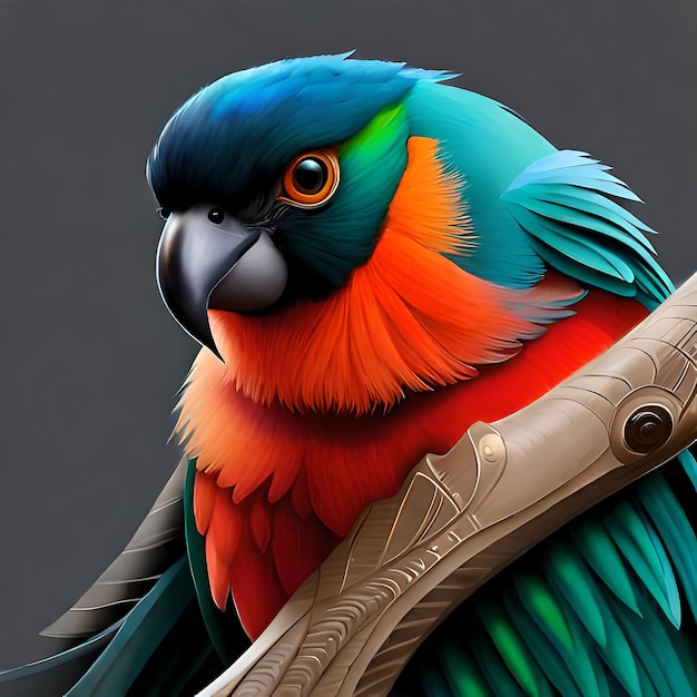 King parrot bird