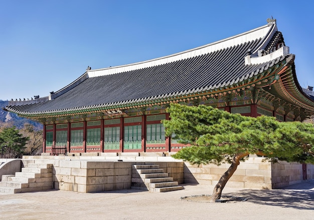 Foto king quarters nel palazzo gyeongbokgung a seoul, corea del sud